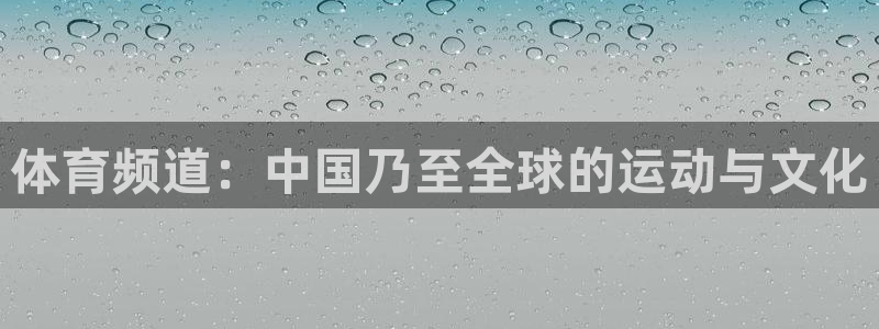 体育频道：中国乃至全球的运动与文化